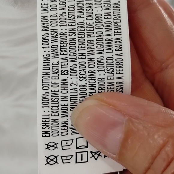 Forever 21 white dress XS swiss dot lace tiered two button back closure ruffles - Picture 10 of 11